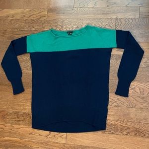 Theory cashemere color block sweater